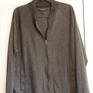 Banana Republic Factory Men's Zip Front Herringbone Design Jacket Size XL